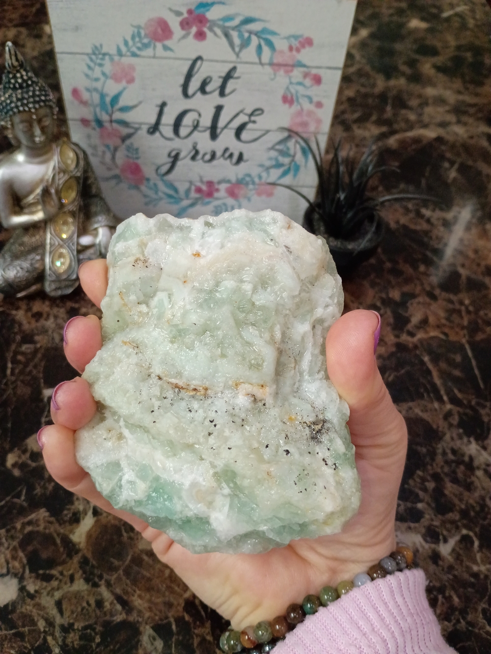 Green Fluorite Mineral From Mexico